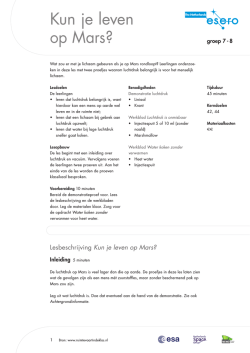 download lespakket - Ruimtevaart in de klas