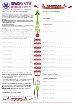 Instructies-indeling drakenboot 2014