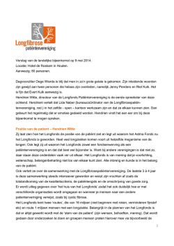 downloaden. - Belangenvereniging Longfibrosepatiënten Nederland