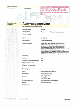 "Bijlagen bij besluit Wob-verzoek over de
