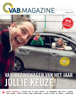 VAB-GEZINSWAGEN VAN HET JAAR