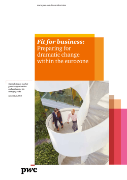Fit for business: Preparing for dramatic change within the