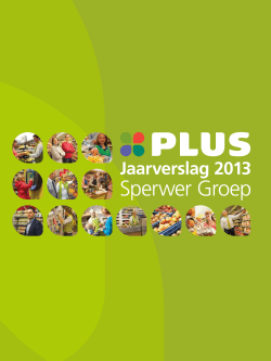 Jaarverslag Sperwer Groep 2013