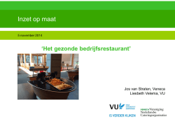 Hoe het met catering nog gezonder kan!