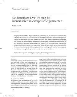 De dienstbare CVPPP: hulp bij mentaliseren in evangelische