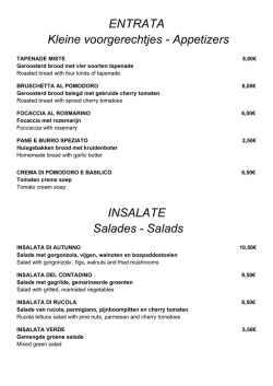 Salads - Antico Borgo
