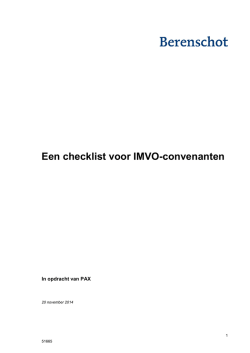 Een checklist voor IMVO-convenanten