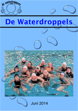 2014 juni - De Waterdroppels