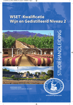 Dutch Level 2 Award in Wines and Spirits Specification