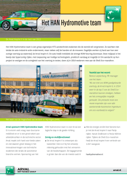 Het HAN Hydromotive team