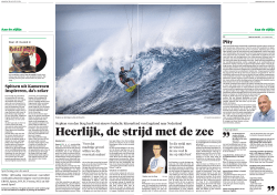Artikel Noord Hollandsdagblad 18 augustus 2014