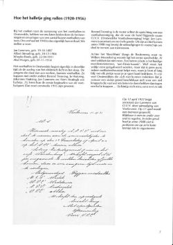 Hoe het balletje ging rollen (1920-1956)