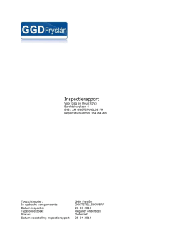 Inspectierapport Kinderopvang Bareldsburglaan
