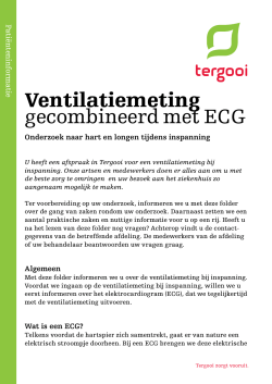 Ventilatiemeting gecombineerd met ECG (Hilversum