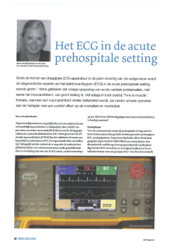 Het ECG in de prehospitale setting Ambulancezorg