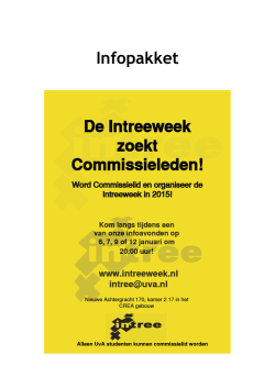Infopakket - Intreeweek