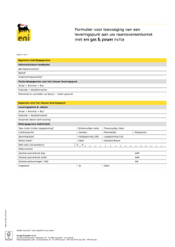 Een leveringspunt toevoegen aan uw elektriciteits