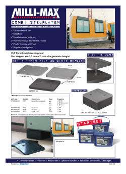 Brochure combi stelplaten