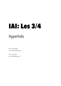 IAI: Les 3/4 - Rick Hazebroek