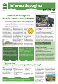 Informatiepagina 20 augustus 2014