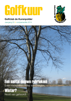 Golfkuur voorjaarseditie 2014