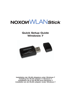 Installation der WLAN-Adapters unter Windows 7