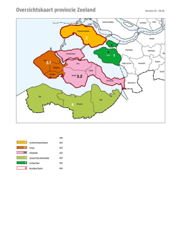Overzichtskaart provincie Zeeland