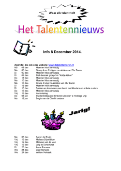 Info 8 December 2014.