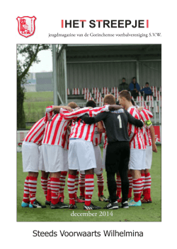 Jeugdblad S.V.W. dec. 2014