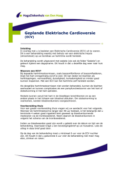 H11.031-06 Geplande Elektrische Cardioversie
