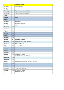 jaarkalender - VBS De Vlieger
