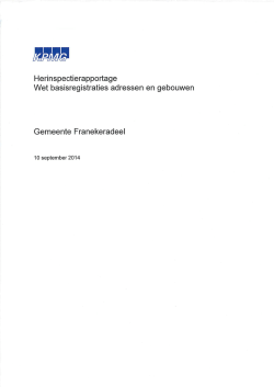 "Franekeradeel rapport herinspectie BAG 10092014" PDF document