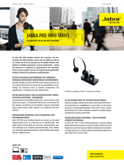 Jabra PRO9400 serie