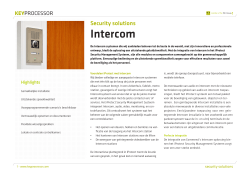 Factsheet Intercom