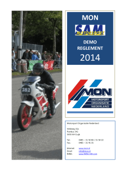 SAM Demo Sportreglement 2014