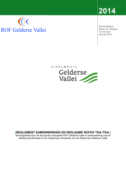 Reglement - ROF Gelderse Vallei