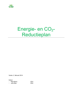 Energie en CO2-reductieplan.