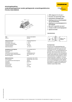 Datasheet (Nederlands)