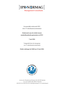 Gezamenlijk onderzoek HVC door 17 rekenkamer(commissie)s