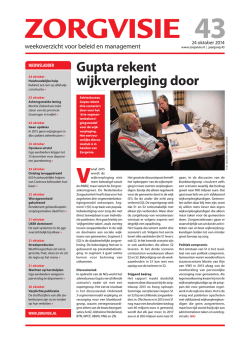 Gupta rekent wijkverpleging door