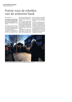 Artikel Leeuwarder Courant 17 december 2014