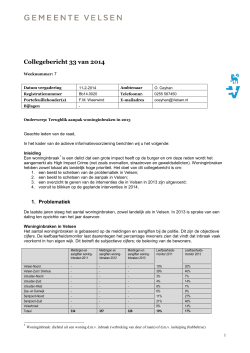 Collegebericht 33 van 2014-Terugblik aanpak