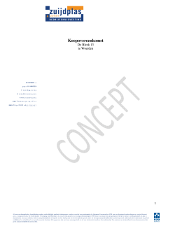 Concept koopcontract