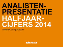 H1 2014 - Ordina