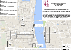 Dining Options in Maastricht ECCA Social Outing 16 June 2014