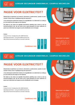 PASSIE VOOR ELEKTRICITEIT? PASSIE VOOR