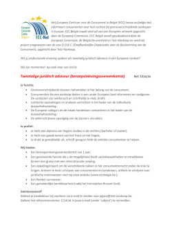 Het Europees Centrum voor de Consument in Belgi&euml; (ECC) maakt