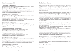 Inhoud programmaboekje 2014