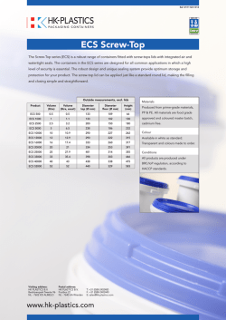 ECS Screw-Top - HK Plastics