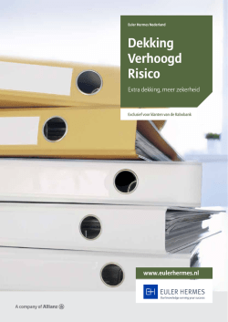 Download de brochure Dekking Verhoogd Risico